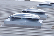 Industrial roof with sky tunnel